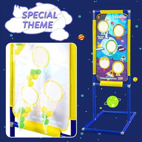 Shooting Games Foam Ball Air Toy Guns for Boys – Target Practice Set with 48 Foam Balls, Nerf Gun Compatible Gift for Ages 5-10+