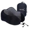 TALLGO Premium Memory Foam Travel Pillow – Ergonomic Neck & Head Support for Restful Airplane, Car & Home Sleep Relief