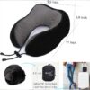 TALLGO Premium Memory Foam Travel Pillow – Ergonomic Neck & Head Support for Restful Airplane, Car & Home Sleep Relief
