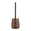 WENKO Palena Bronze Toilet Brush Holder – Durable Polyresin Bathroom Accessory, Elegant Bronze Finish (Brush Not Included)