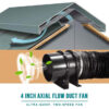 Wzsydn High-Performance Inline Duct Fan – Ultra Quiet Exhaust & Ventilation Fan for Basements, Lofts & Indoor Air Quality Solutions