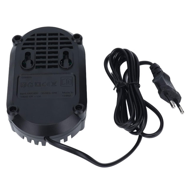 12V High Efficiency Power Tool Battery Charger – 100-240V Li-ion Replacement Charger with 2-Pulse Fast Charging Technology