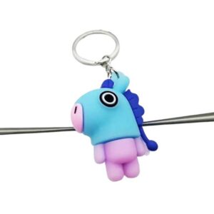 3D KPOP BTS BT21 Fashion Jewelry Keychain – Trendy Pop Culture Keyring Collection
