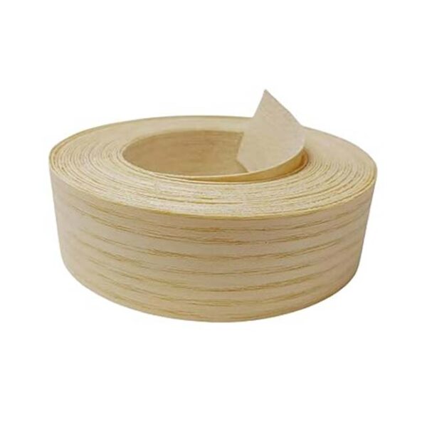 5 Meter Ash Veneer Edge Banding Roll – Pre-Glued Iron-On Plywood & MDF Edgebanding with Hot Melt Adhesive