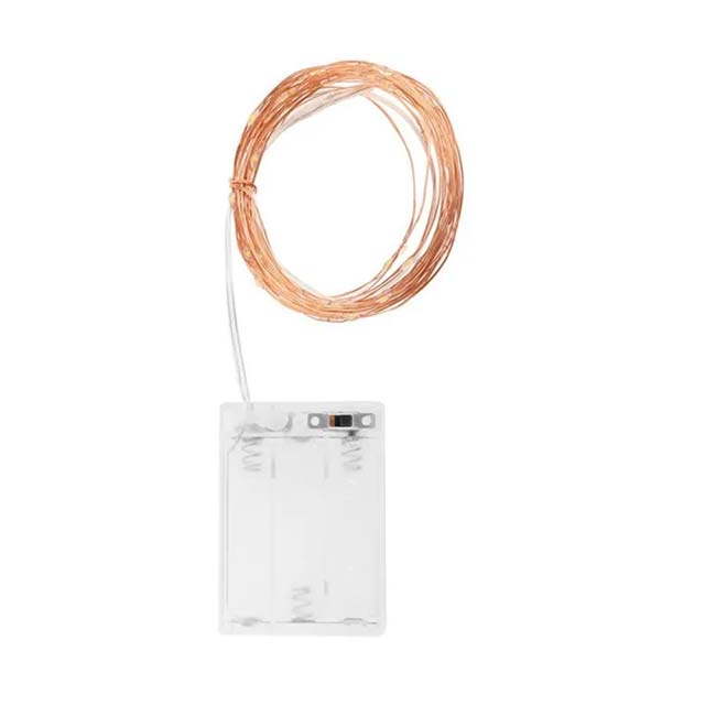 Copper LED String Light 10M/32.8ft – 100 LED Outdoor & Indoor Decorative, Energy-Efficient, Weatherproof String Lighting