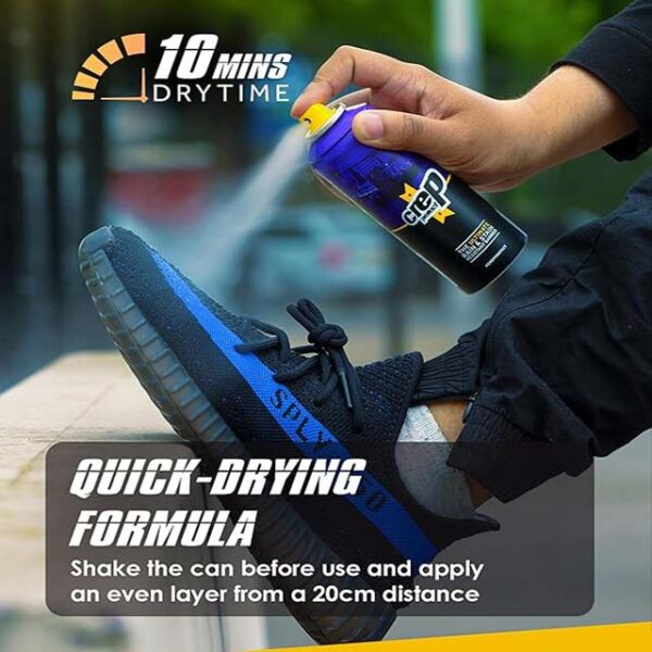 Crep Protect Waterproof Shoe Protector Spray – Advanced Nano Rain & Stain Resistance for Sneakers, Leather, Nubuck, Suede & Canvas