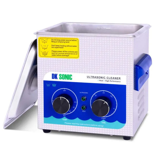 DK SONIC 2L Ultrasonic Cleaner with Heater & Basket – Advanced Cleaning Machine for Coins, Metal Parts, Records, Circuit Boards, Tattoo Equipment, Lab Tools & More – Imported from the UK