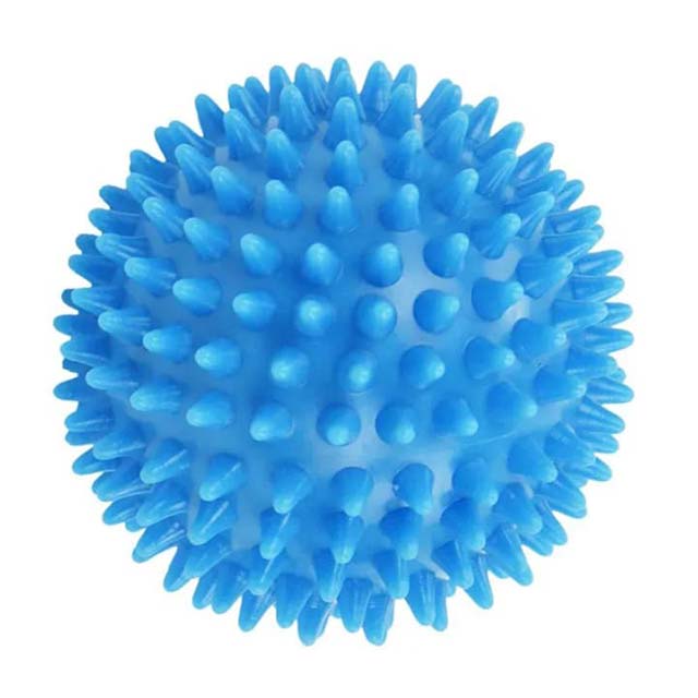 Durable PVC Spiky Massage Ball – 7.5cm Trigger Point & Plantar Fasciitis Pain Relief for Hand, Foot & Fitness (RED, BLUE, GREY)