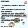 Heavy-Duty Replacement Metal Gear Head Mounting Nut Kit for Brush Cutter, Grass Cutter & Trimmer Head Set
