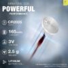5Plus 5 PCS CR2025/DL2025 3V Lithium Coin Cell Battery – Ideal for Keyfobs, Scales, Toys, LED Lights, Wearables, Medical Devices & Car Keys