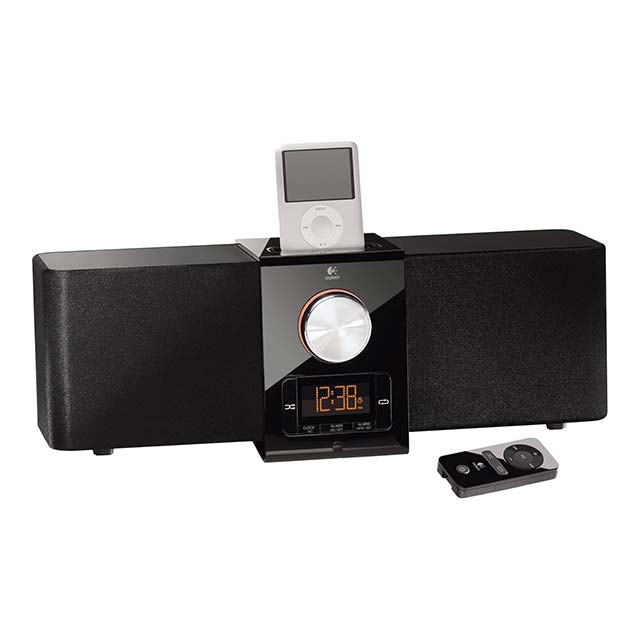 Logitech Pure-Fi Express Plus Speaker System – Premium Black Audio for Apple iPod & iPhone