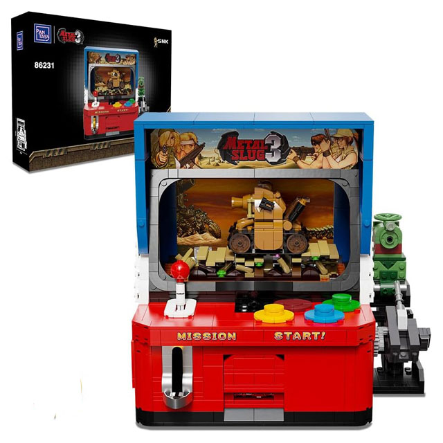 Metal Slug Arcade Game Building Set – Retro Cabinet Arcade Machine Kit for Adults & Teens, Vintage Gaming Console Model & Collectible Construction Toy (86231)