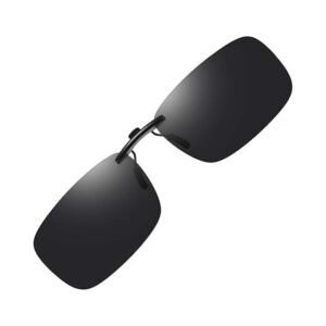 Polarized Clip-On Sunglasses for Over Glasses | 40mm Size, 1.00mm Thickened Lenses, Unisex Style