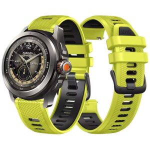 Two-Tone Silicone Strap for Xiaomi Watch S4 Sport – Replacement Band for Mi Watch 2 Pro, S3, S2 (46mm) & S1 Active Active Wristband