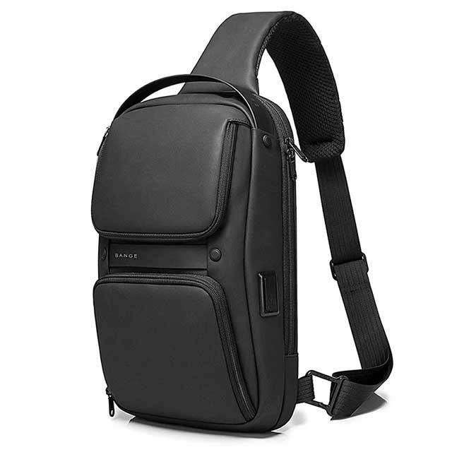 BANGE Waterproof Chest Bag – Anti-Theft Sling Crossbody Backpack for Travel, Work & Outdoor Use