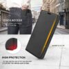 BEZ Premium PU Leather Wallet Flip Case for Redmi Note 10 Pro – Protective Card Holder, Kick Stand & Magnetic Closure Cover (Black)