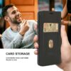 BEZ Premium PU Leather Wallet Flip Case for Redmi Note 10 Pro – Protective Card Holder, Kick Stand & Magnetic Closure Cover (Black)