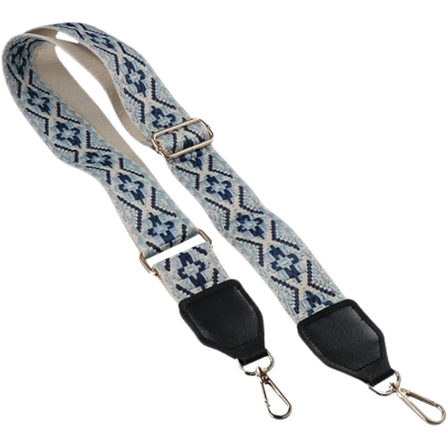 Colorful Embroidered Purse Strap – Adjustable Crossbody Bag Strap for Shoulder Bags, Totes & Canvas Handbags