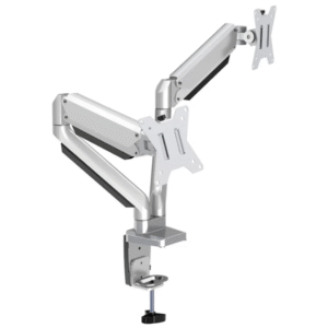Dual Monitor Desk Mount – Adjustable Arm Stand for 2 Computer Screens, Ergonomic Monitor Holder for Office or Home Setup