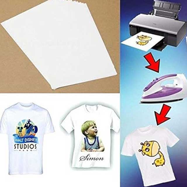 IMPRINT Light Garment Heat Transfer Paper – White Iron-On Paper for Inkjet Printers & Fabric DIY Projects
