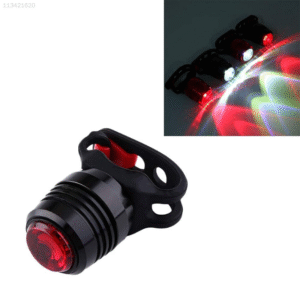 LED Bicycle Tail Light – USB Rechargeable Rear Bike Light with 3 Lighting Modes for Night Riding