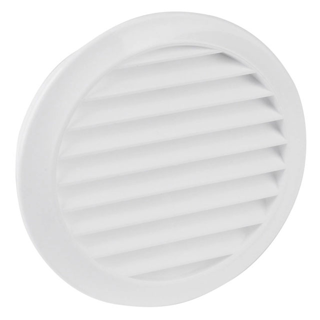 OBI White Ventilation Grille with Insect Screen – System 100 for Optimal Airflow and Insect Protection