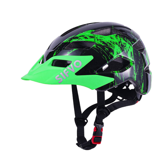 SIFVO Kids Bike Helmet with Visor – Adjustable & Lightweight Bicycle Helmet for Boys and Girls Ages 5-14 – Youth Cycling Helmet 50-57cm