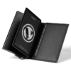 VULKIT VC205 Men's Card Holder Wallet – Slim Bifold with Double ID Window, Holds Up to 12 Cards