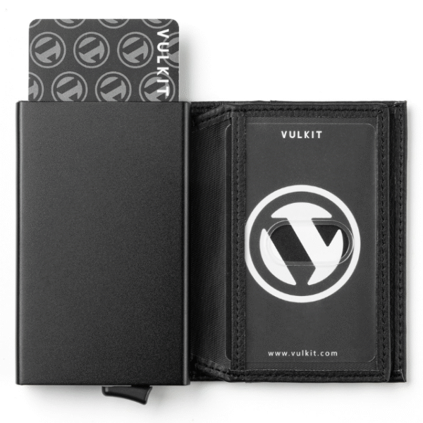 VULKIT VC205 Men's Card Holder Wallet – Slim Bifold with Double ID Window, Holds Up to 12 Cards - Image 3