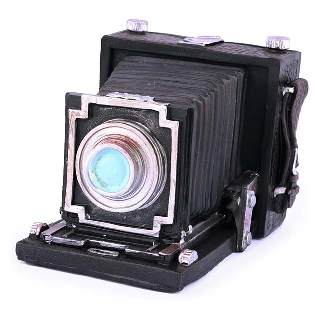 Vintage Polyresin Camera Money Box – One Size Coin Bank & Decorative Home Office Gift