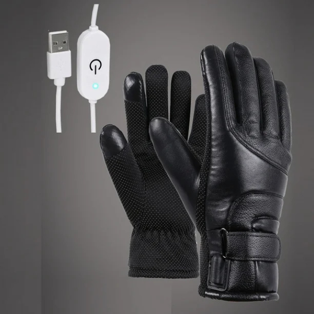 WMKOX8YII USB Heated Gloves – Rechargeable Winter Gloves for Men & Women, Waterproof Touchscreen Sports Gloves for Cycling, Driving & Hiking