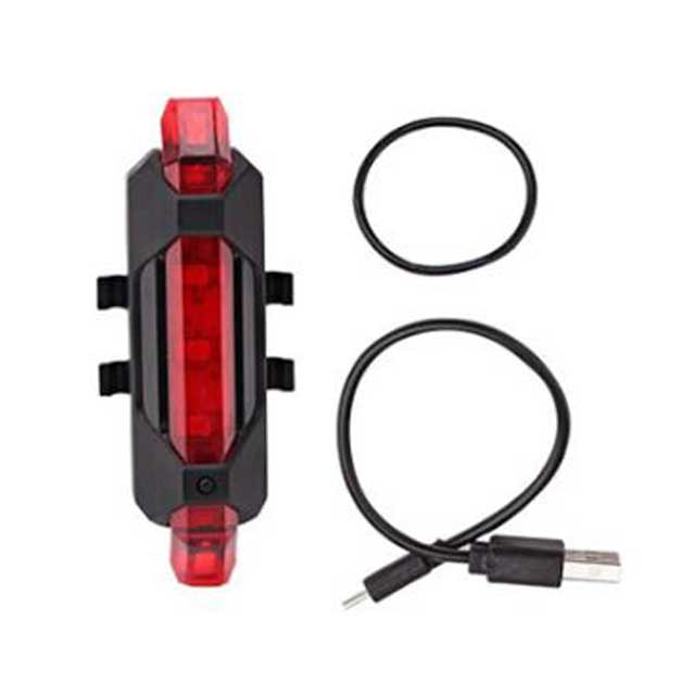 Waterproof Bicycle Rear Tail Light – LED USB Rechargeable Bike Taillamp for Mountain Bikes & Cycling Safety Warning Light