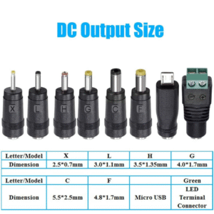 12V 2A AC DC Power Adapter – Switching Power Supply with DC Connector for LED Strips, CCTV, and Electronics